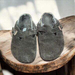 Birkenstock Boston Shearling Suede Leather Mocha US 4/EU 35